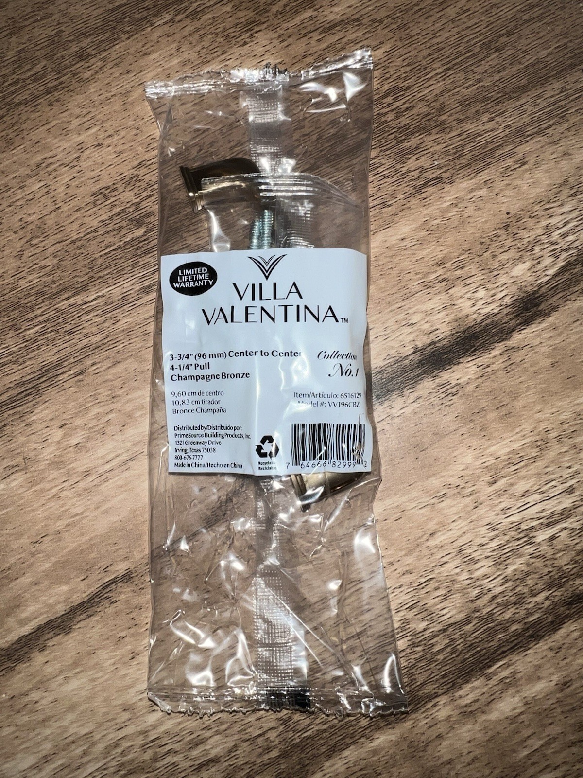 Lot Of 10 Villa Valentina No. 1, 3-3/4” Center to Center Bronze Drawer Pull