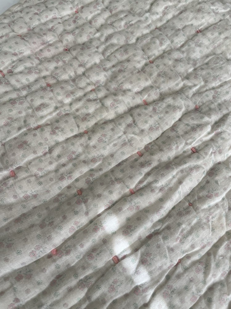 Vintage Round Circle Playmat Ninepatch Quilt