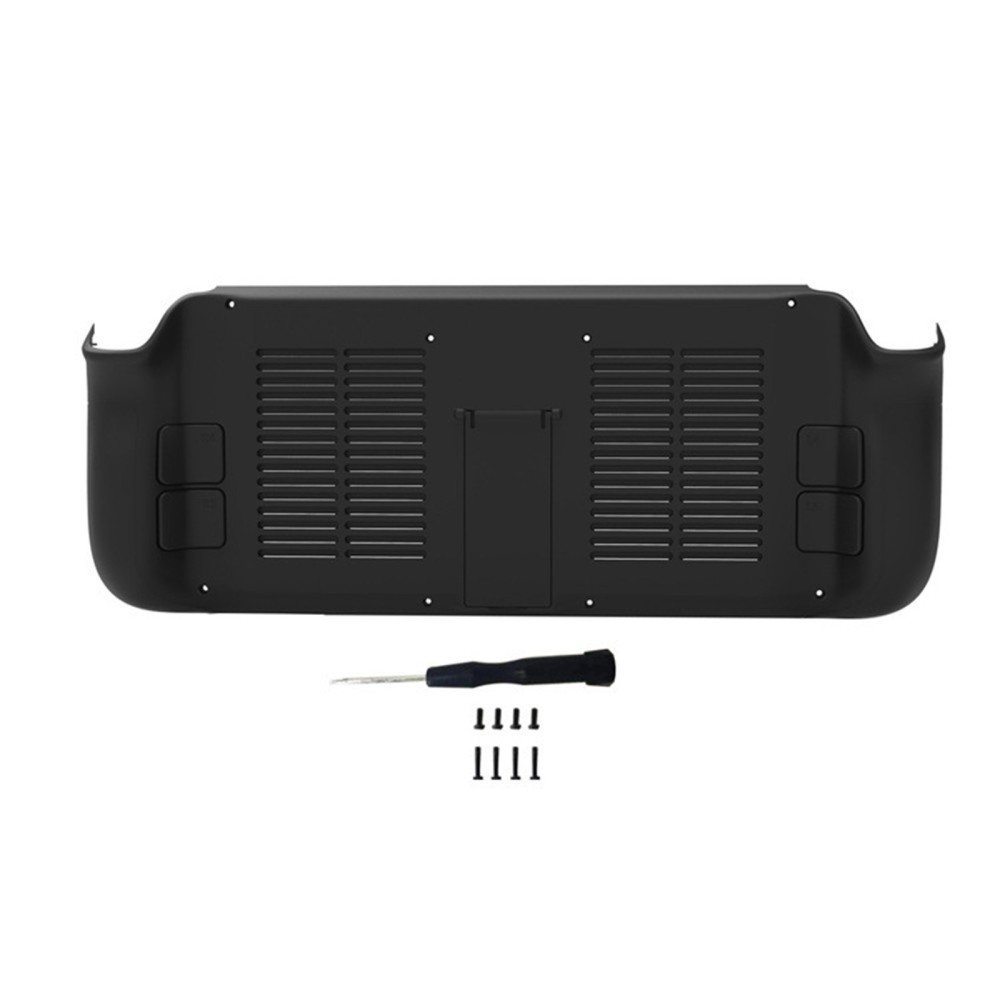 Game Console Cooling Backshell Protective Case with Bracket For Steam Deck D