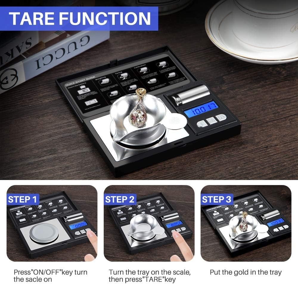 High Precision 50g Micro Gram Scale – Lightweight, Tare Function & Auto-Off