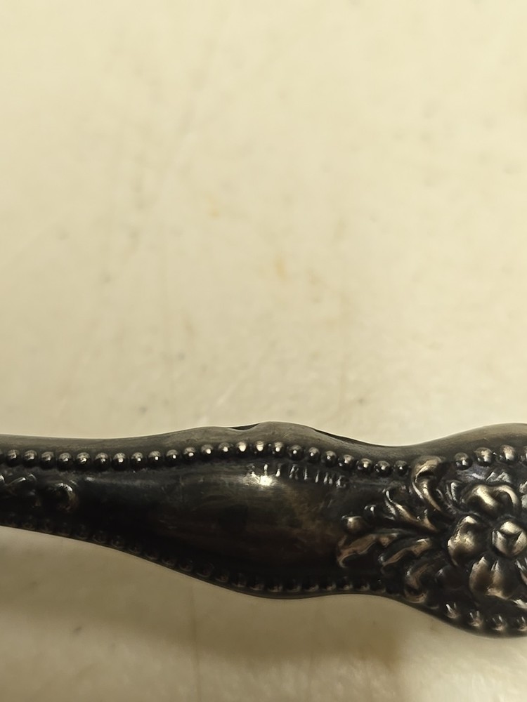 Antique Victorian Sterling Silver Handle Sewing Sock Darning Egg
