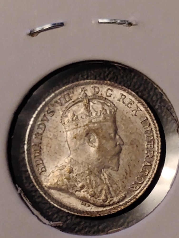 Original Mint Luster 1906 Canada 5¢ Five Cent Silver Looks Mint State BU