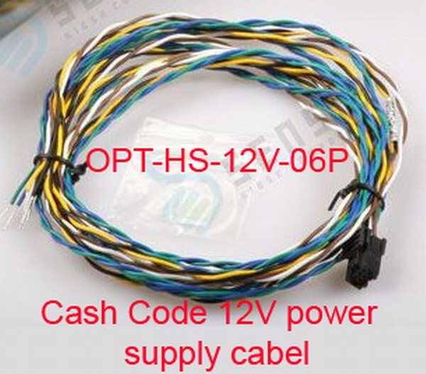 OPT-HS-12V CashCode MVU VU MSM SM Bill Acceptor Note Validator 12V Cable Harness