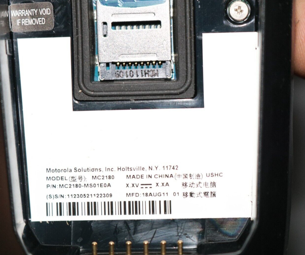 Zebra Motorola MC2180 MC2180-MS01E0A Barcode Scanner Mobile Computer w/ Battery
