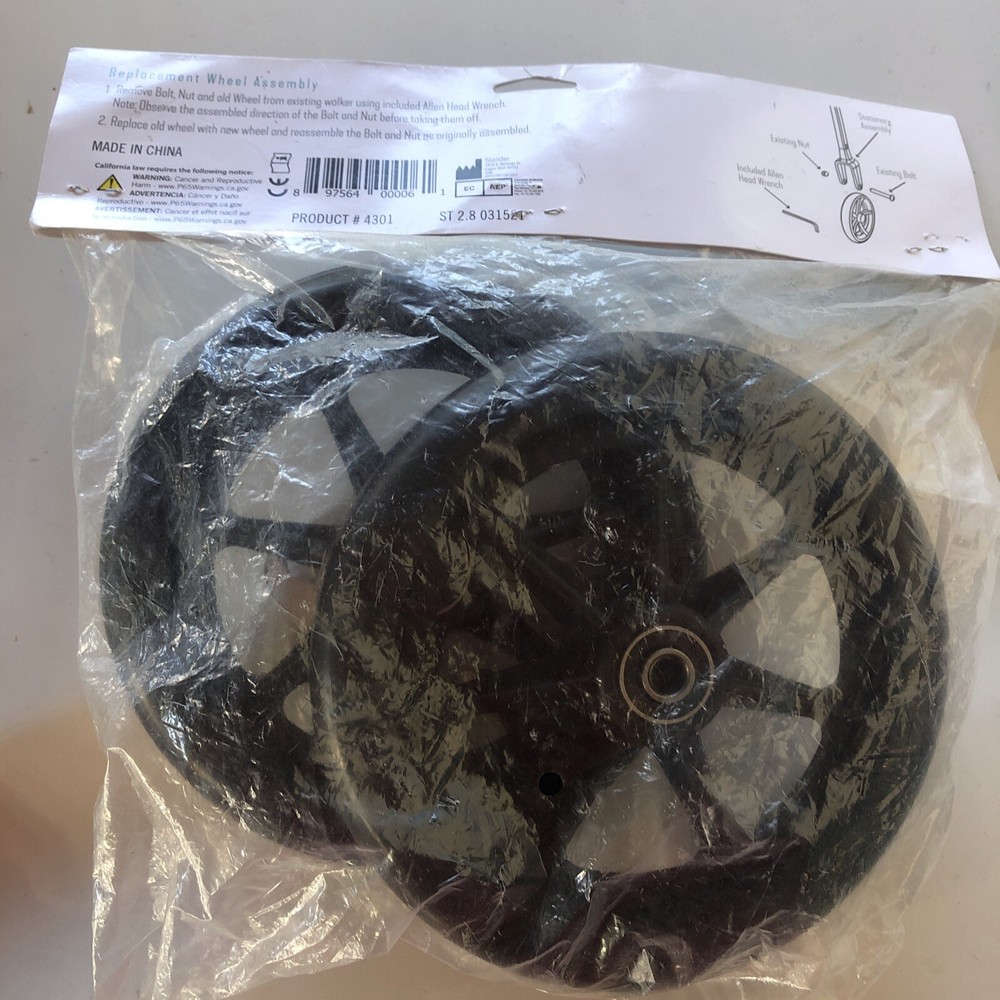 2-PACK Stander Walker 6-inch Replacement Wheels - Product #4301