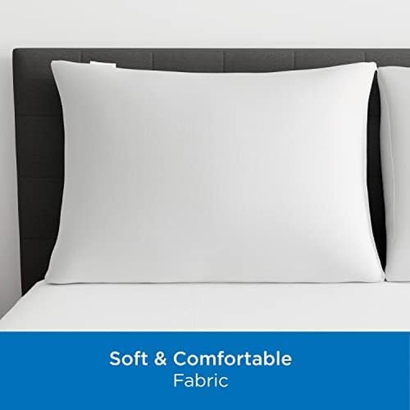 King Allerease Pillow Protectors Moisture Wicking, Advanced Allergy Protection