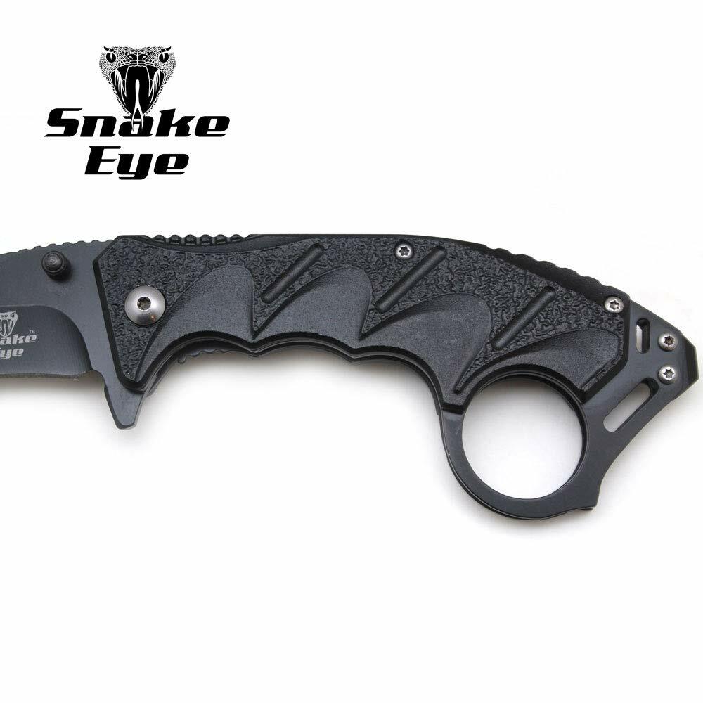 Snake Eye Tactical Every Day Carry Karambit Designed Folding Knife