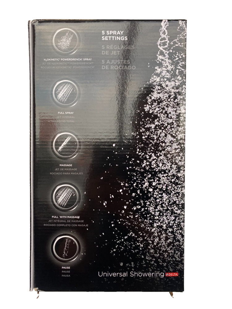 Delta 58480-SS-PR25-PK In2ition 2.5 GPM Multi Function Shower Head