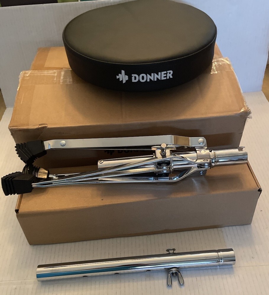 Adjustable Height Padded Seat Stool - Open Box, Free Shipping