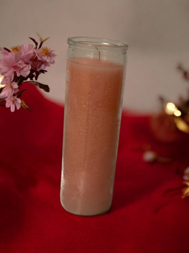 7 Day Plain Pink Candle