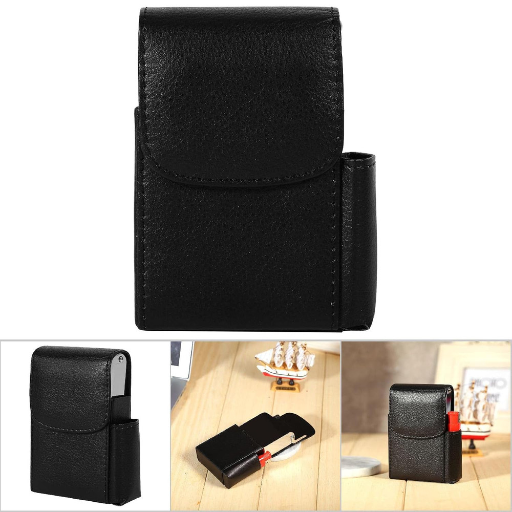 Leather Cigarette Case, Leather Cigarette Box anti Scratch Protective Storage Ca