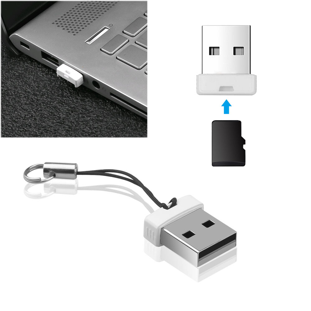 Mini Card Reader Super Speed USB 2.0 Mini Micro SD/SDXC TF Card Reader Adapter