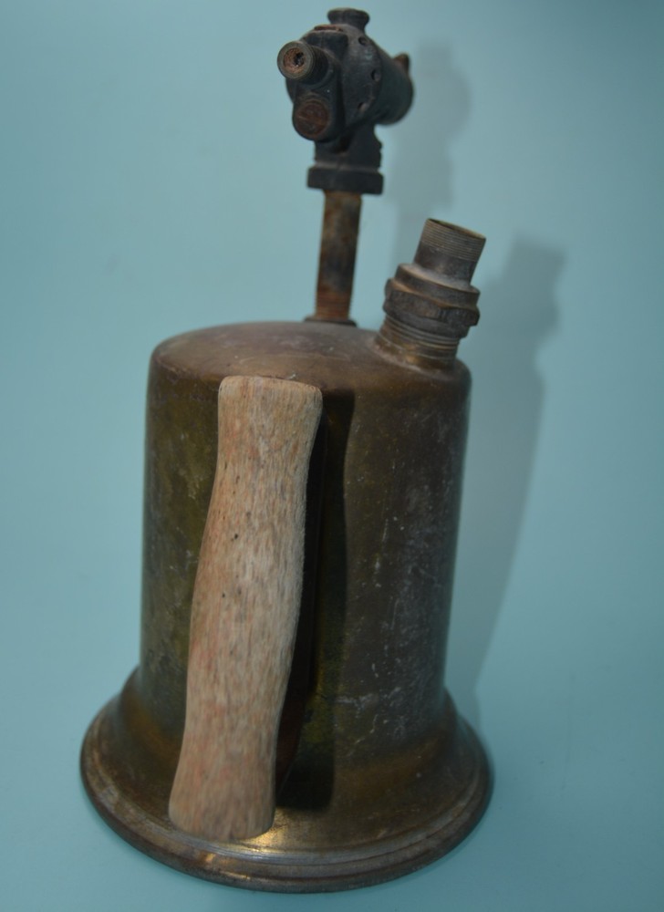 VINTAGE BRASS BLOW TORCH for display