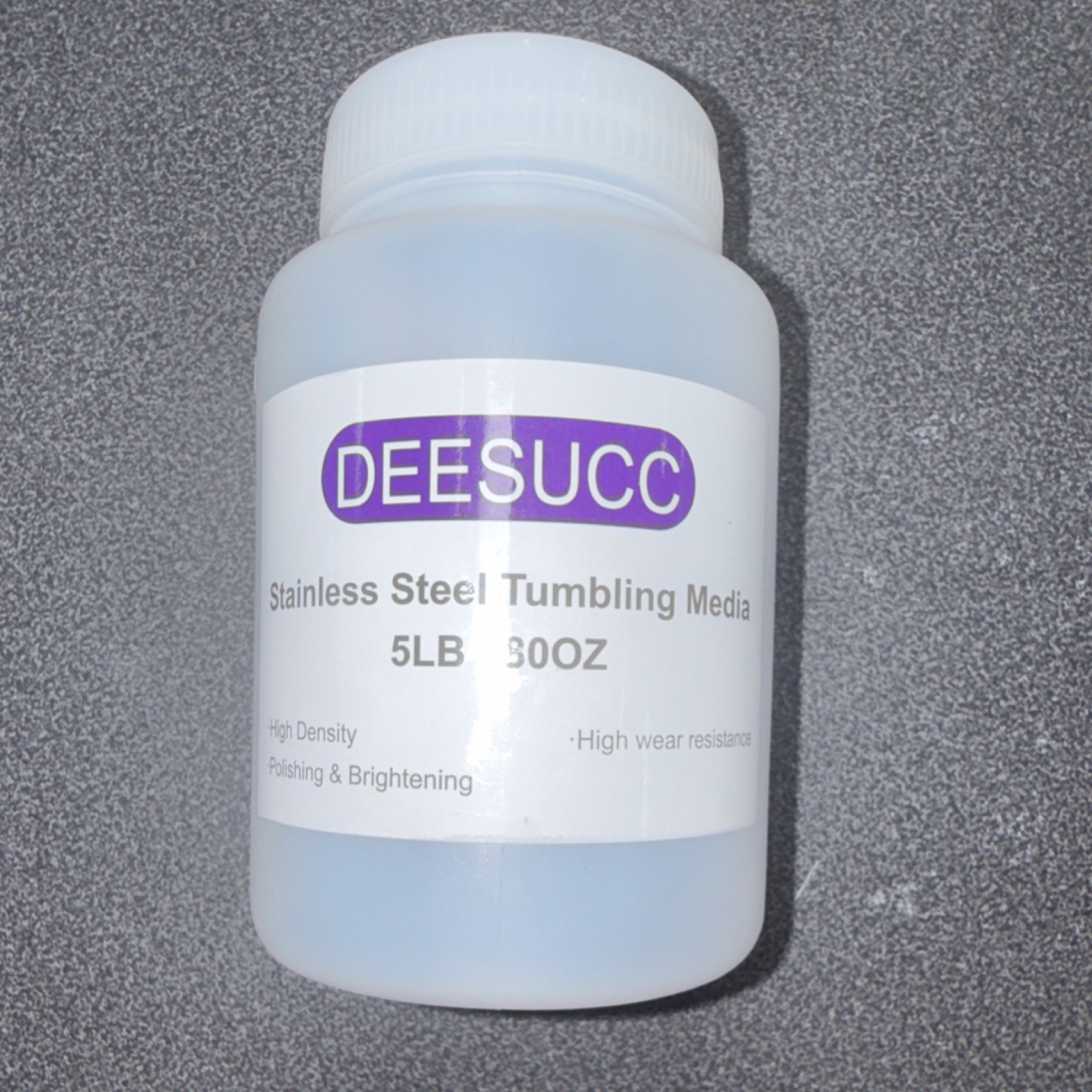 DEESUCC Stainless Steel Magnetic Pins Tumbling Media Ball 5LB 1/8 in