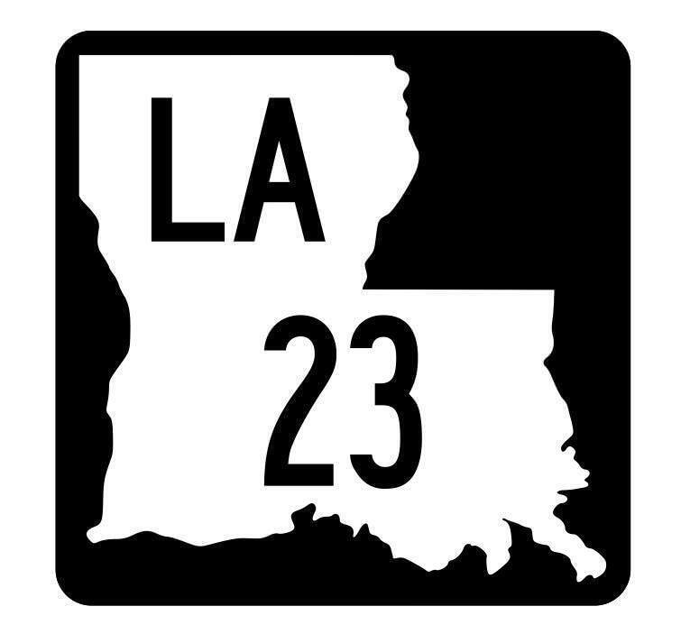 Louisiana State Highway 23 Sticker Decal