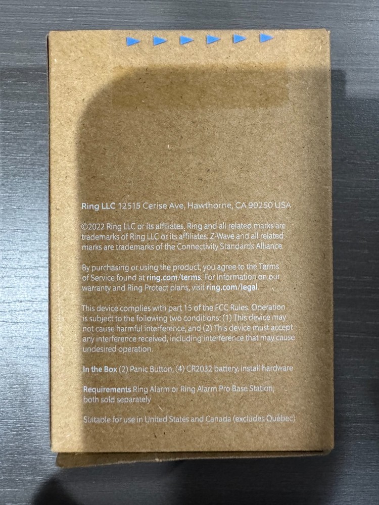 Ring Panic Button 2 Pack New In Sealed Box Lot Set