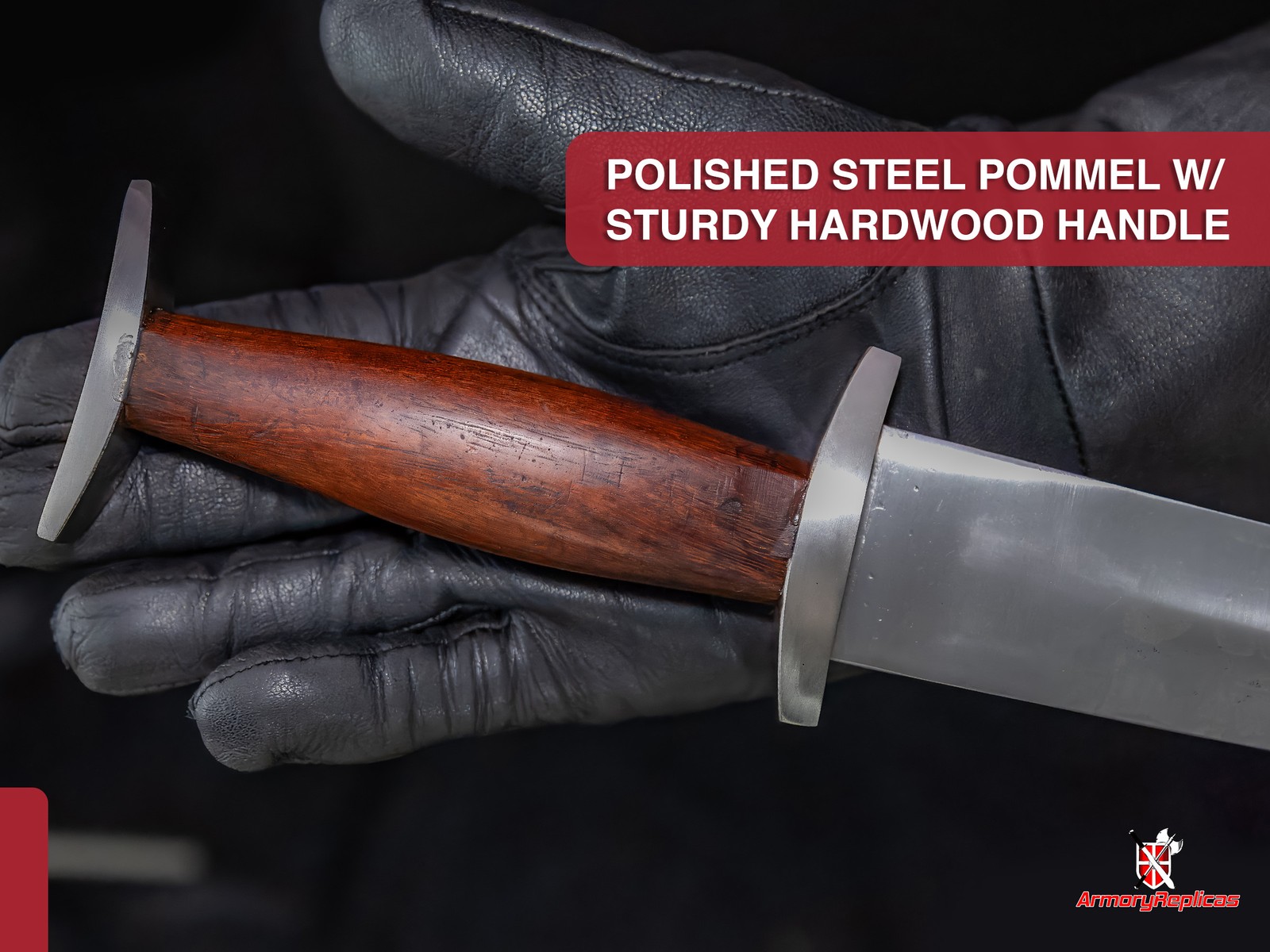 13th Century Knightly Sieghard Medieval Dagger Steel Full Tang Unsharpened LARP