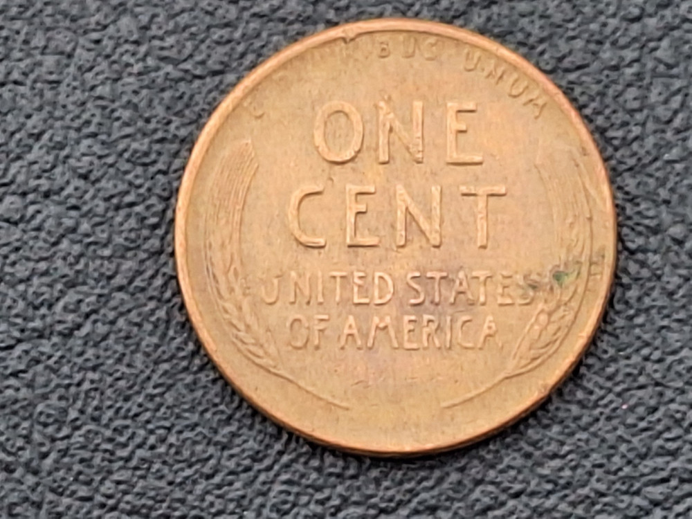 1958-D Wheat Penny Multiple Error Coin