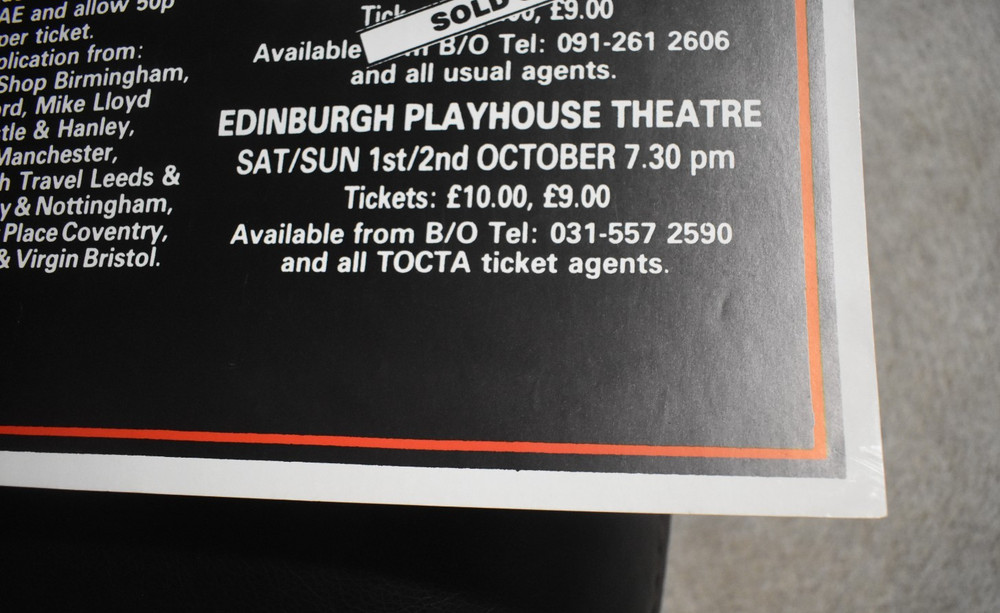 KISS Crazy Nights tour poster signed by entire band. ERIC CARR Stanley Simmons