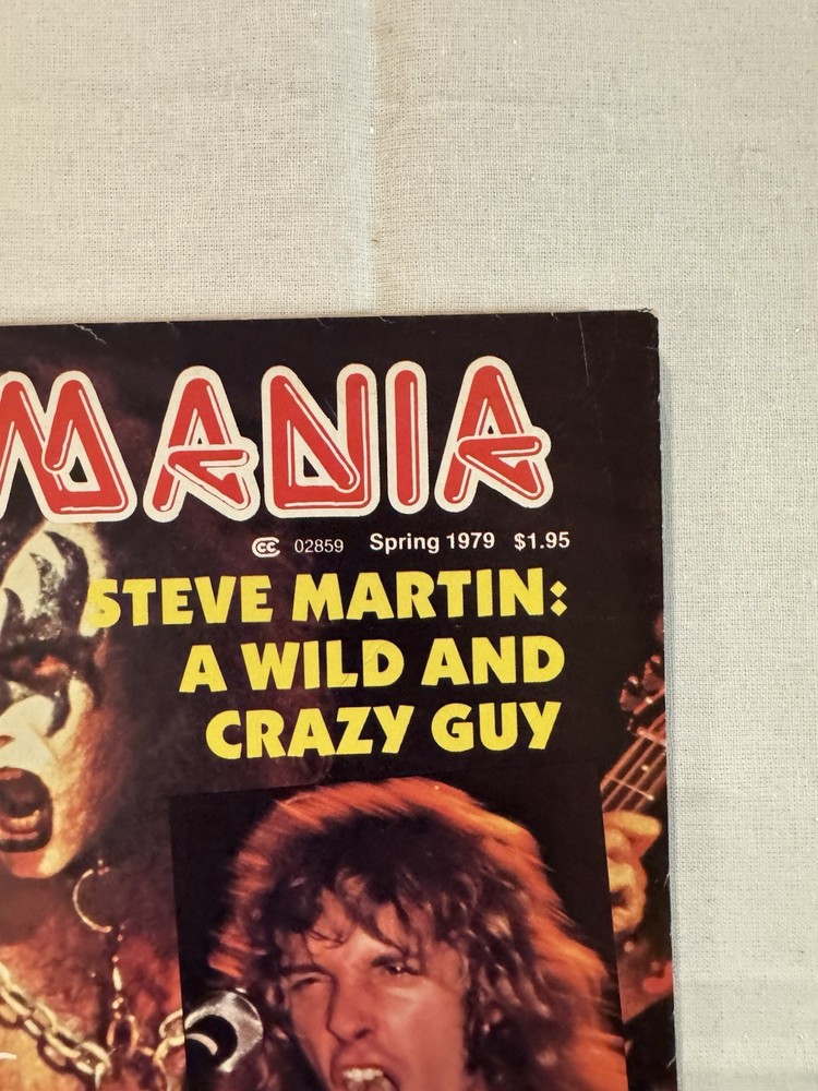 KISS ✨ VINTAGE AUCOIN ERA SPRING 1979 ROCK MANIA MAGAZINE ✨VERY NICE CONDITION ✨