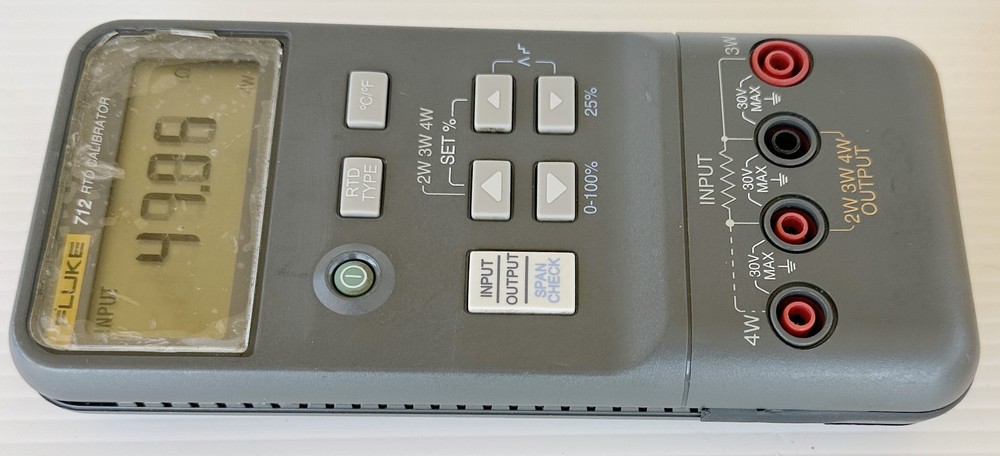 Fluke 712 RTD Portable Process Calibrator Calibration Meter