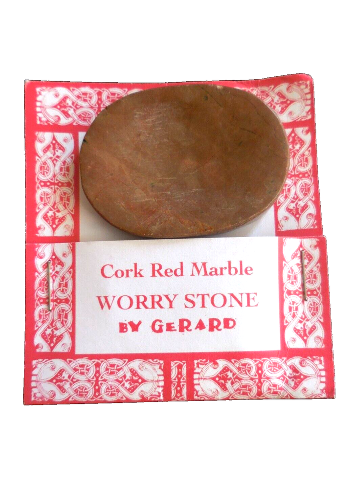Cork Red Marble Worry Stone, from Connemara Marble by Gerard