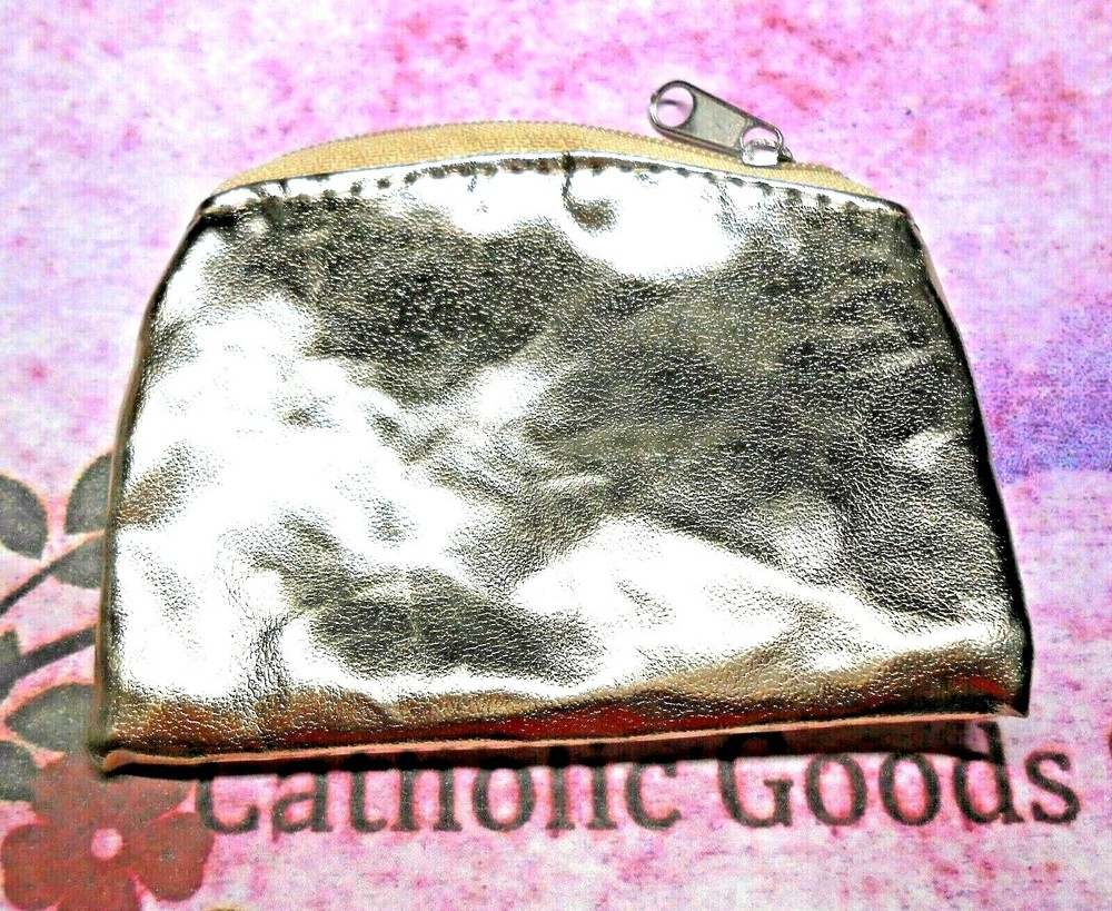 Gold Metallic Rosary or Chaplet Pouch