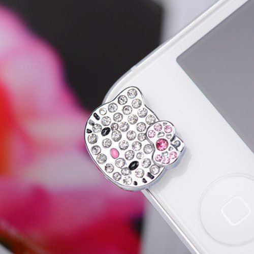 Dustproof Headphone Plug for iPhone5, iPod (5th Generation); Kitty