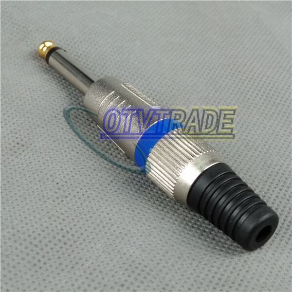 ONE 1/4" 6.35mm MicrophPatch Snake Cable TS Male Plug Connector NEW