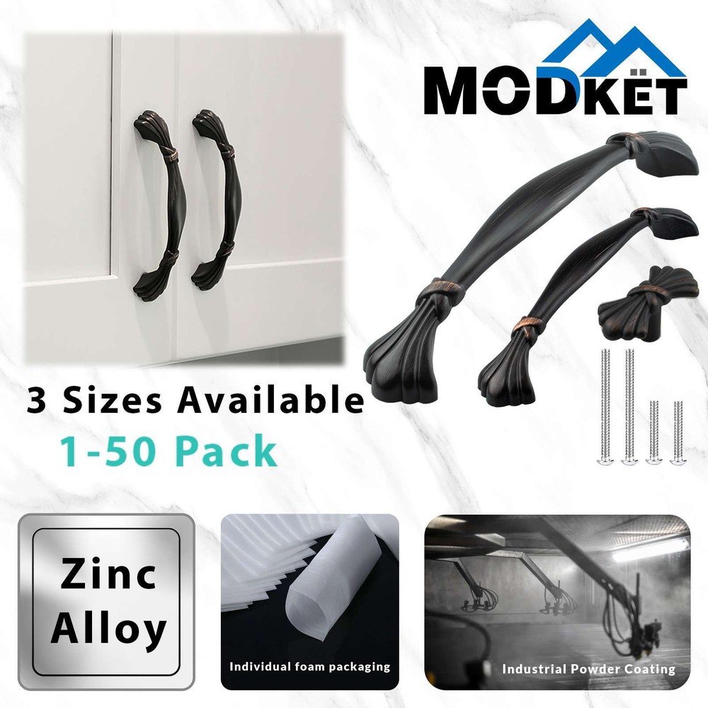 Classic Traditional Kitchen Cabinet Pulls Handles Knobs Oil Rubbed Bronze Drawer