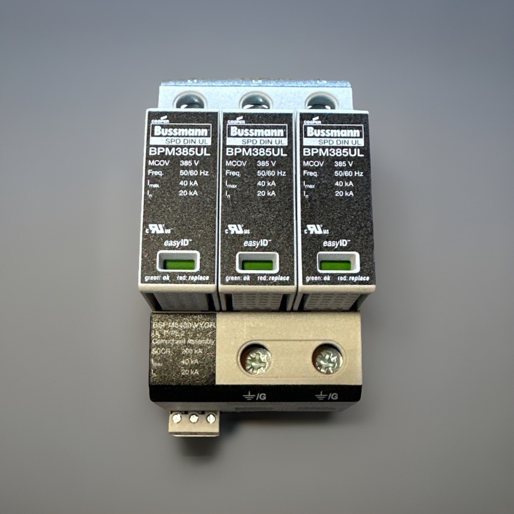 🔴Cooper Bussmann BPM385UL 3-Pole Surge Protector Replacement Module 385V‼️