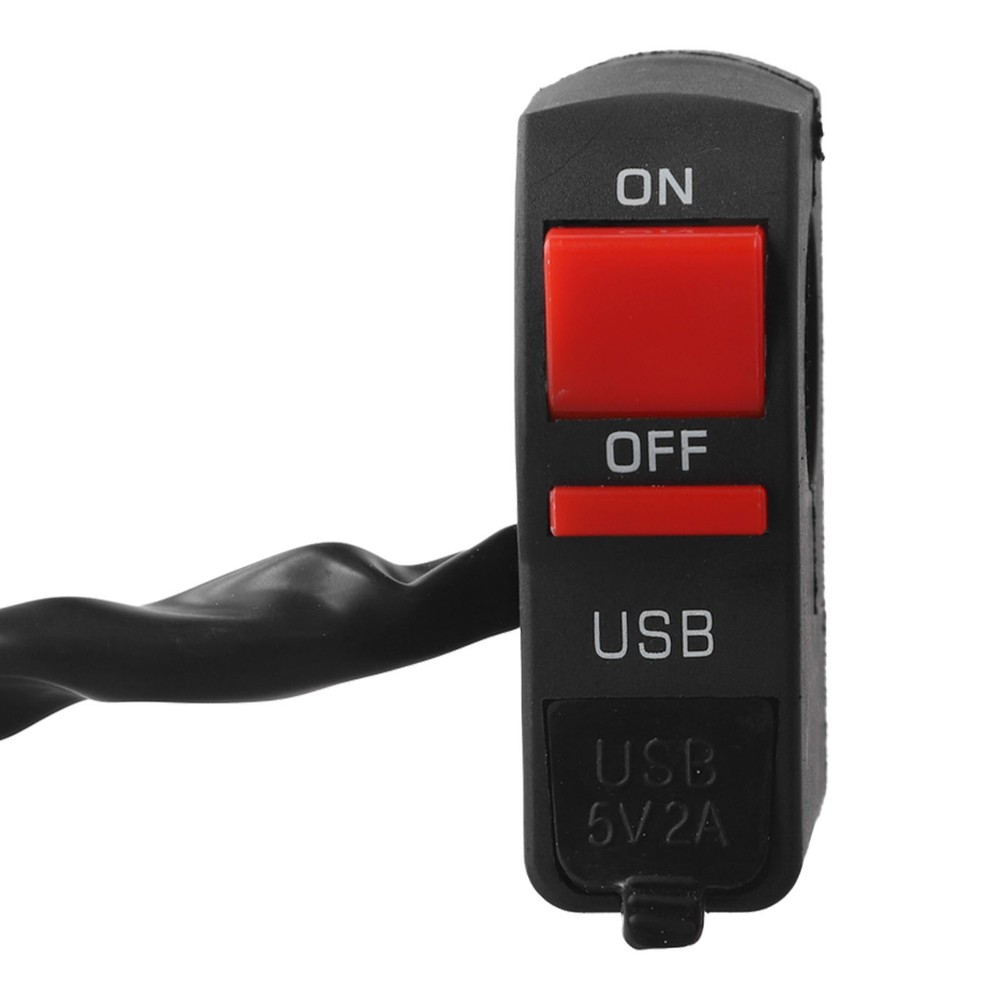 Convenient Motorcycle USB Charger with Built In Headlight Functionality