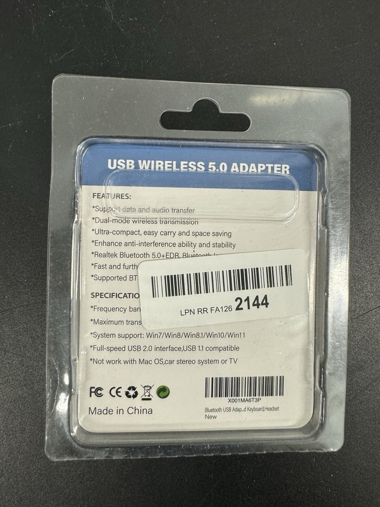 Zexmte USB WIRELESS 5.0 ADAPTER