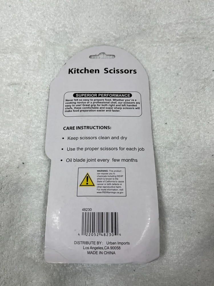 Kitchen Scissors Kitchen Shears 7 Inch Food Scissors NEW in Package