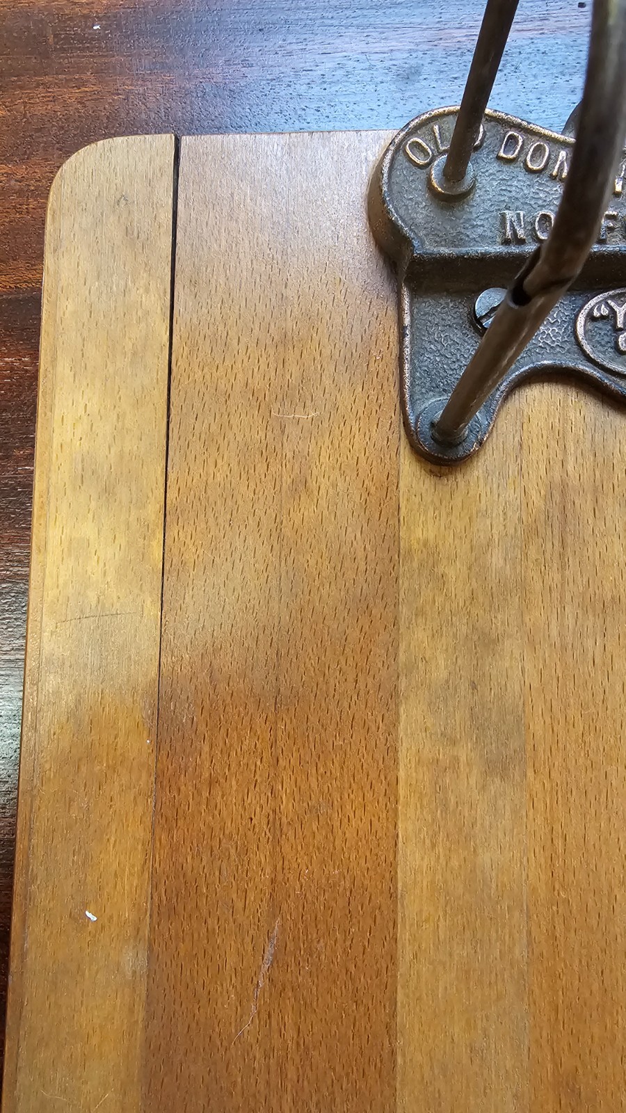 Antique Old Dominion Paper Co./Yaman and Erbe Wooden clipboard 14.5" X 9"