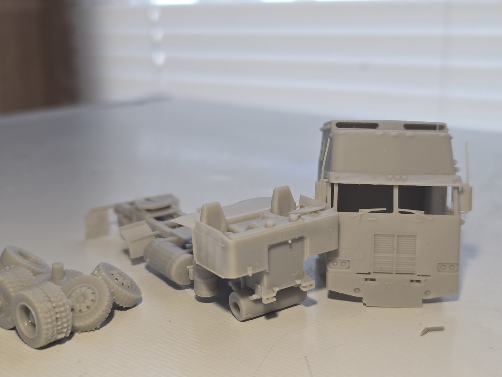 N Scale Peterbilt 352 Custom Sleeper Premium Line Undecorated Kit 3d Printed