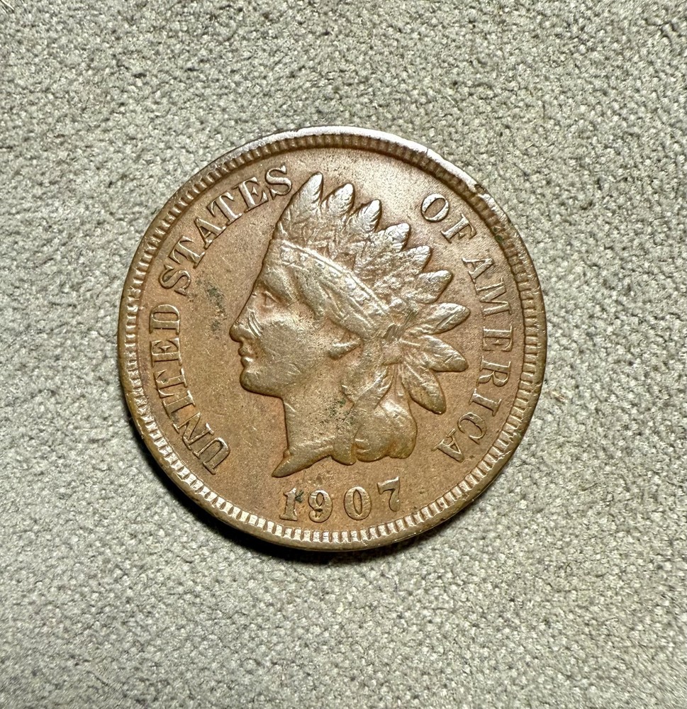 1907 P Indian Head Cent Penny