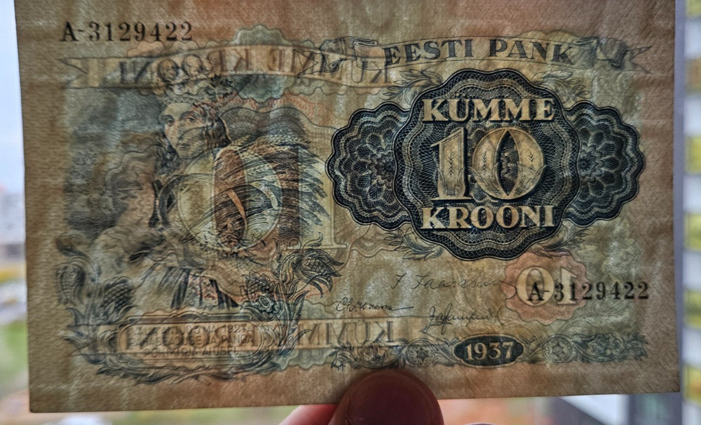 Estonia 10 krooni 1937