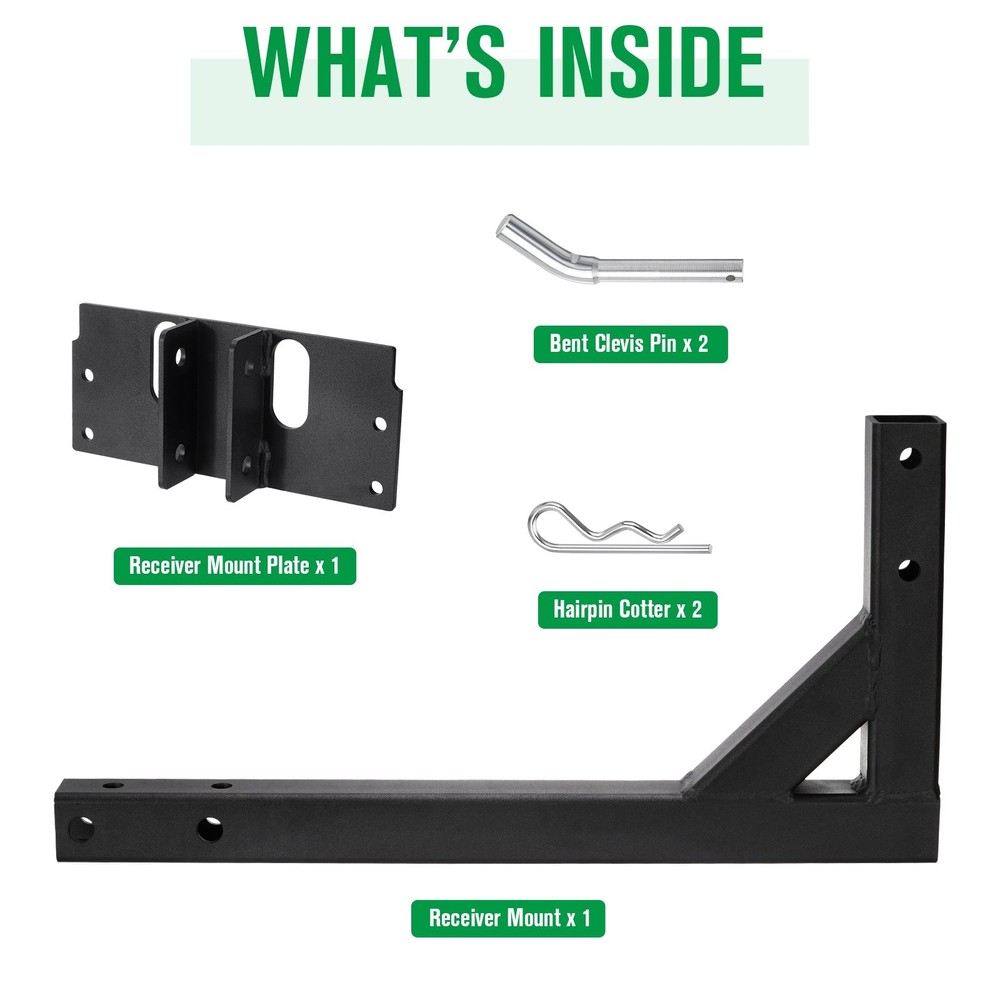 2" Receiver Mount Bracket 5301901For UTV ATV Dry Material Spreader Black
