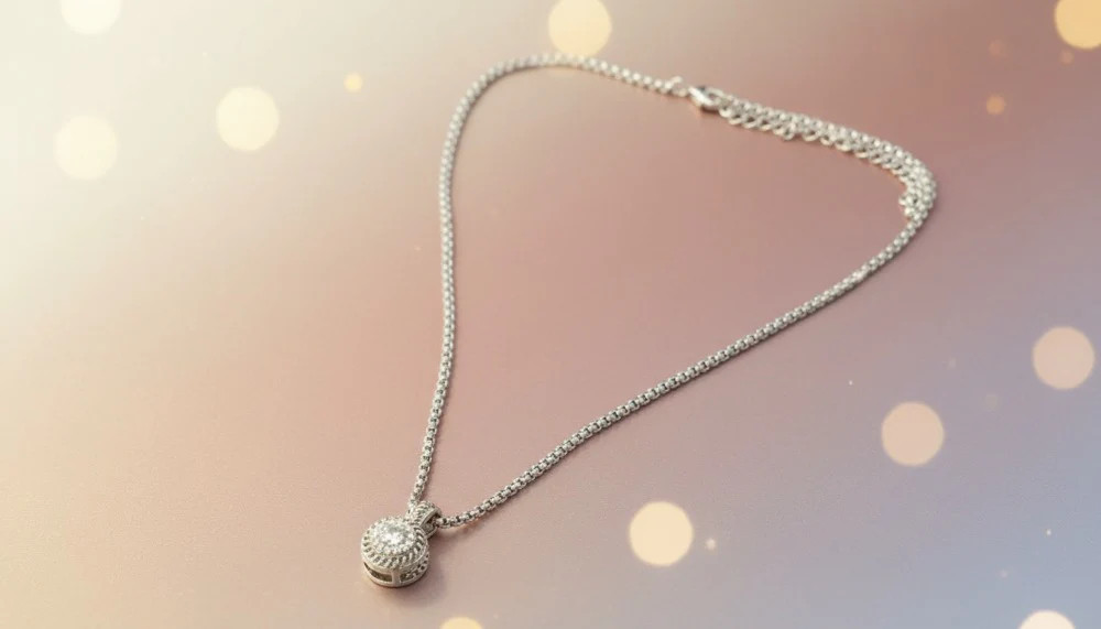 Silver Sphere Necklace