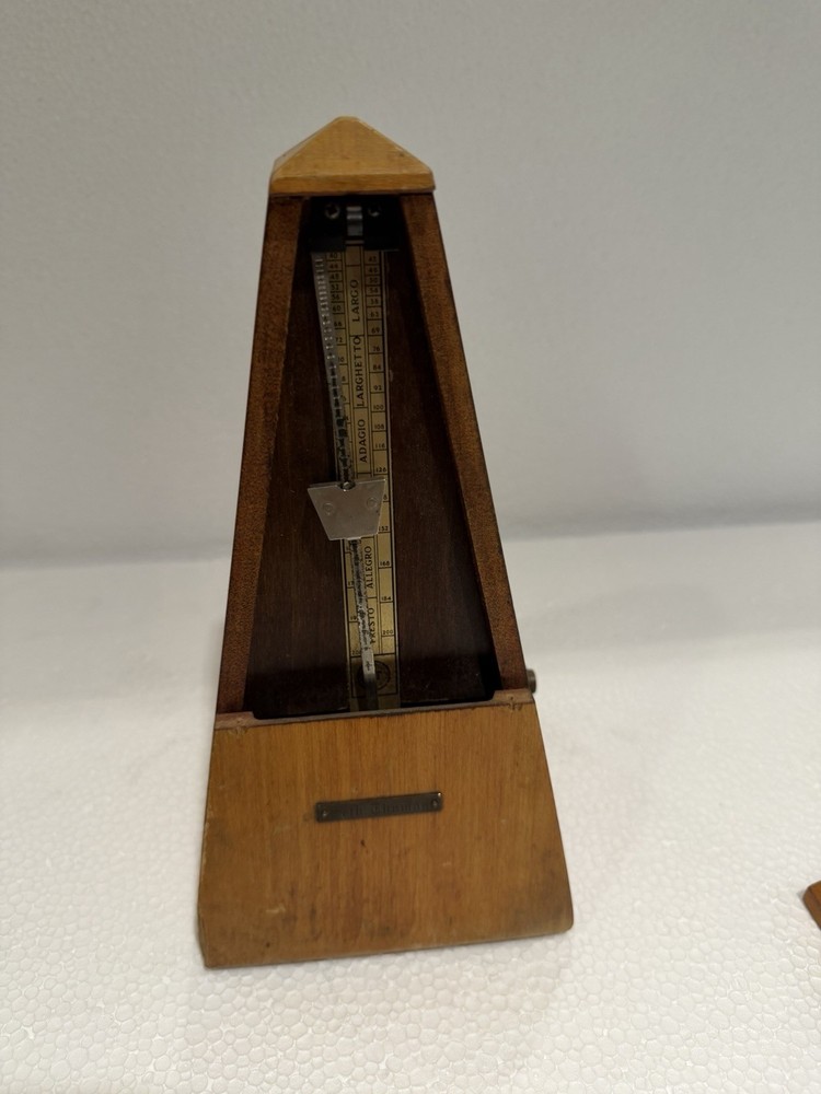 Seth Thomas Vintage Metronome de Maelzel Wind-Up Pristine Condition