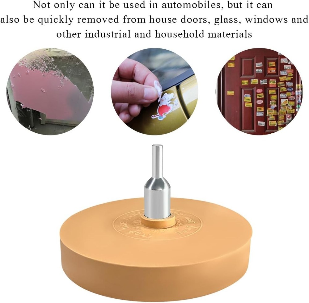 Decal and Adhesive Remover Rubber Wheel Tool
