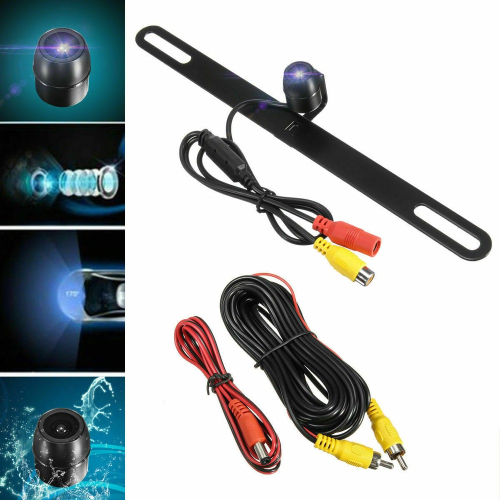 HD Hidden License Plate Camera Backup Camera Night Vision 12V Rear View Reverse