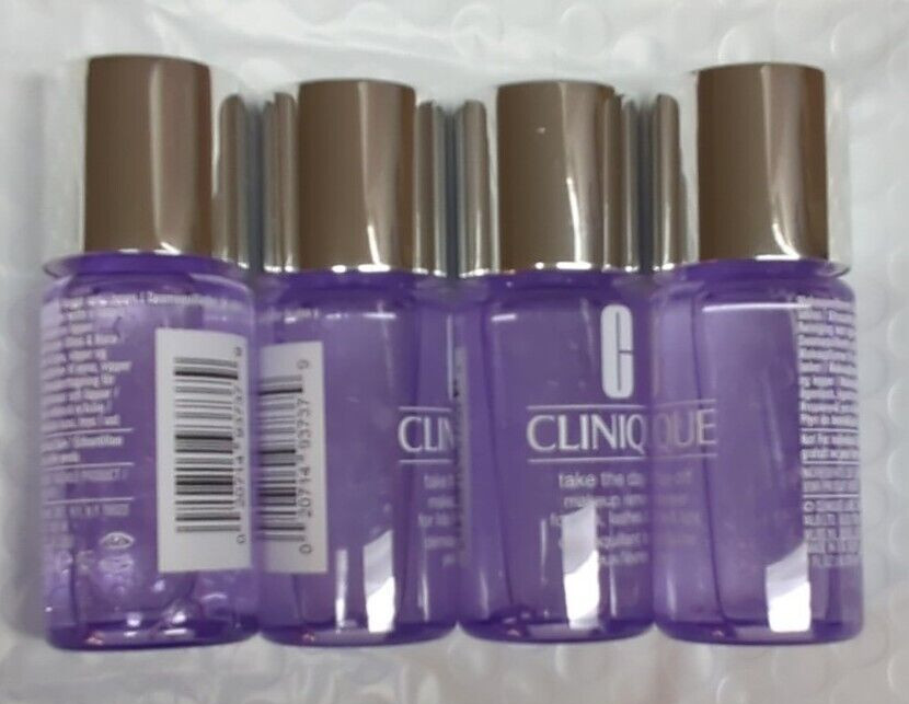 Lot 4 Clinique Take the Day Off Makeup Remover Eyes&Lips 1.7 oz/50 ml/ea =6.8oz