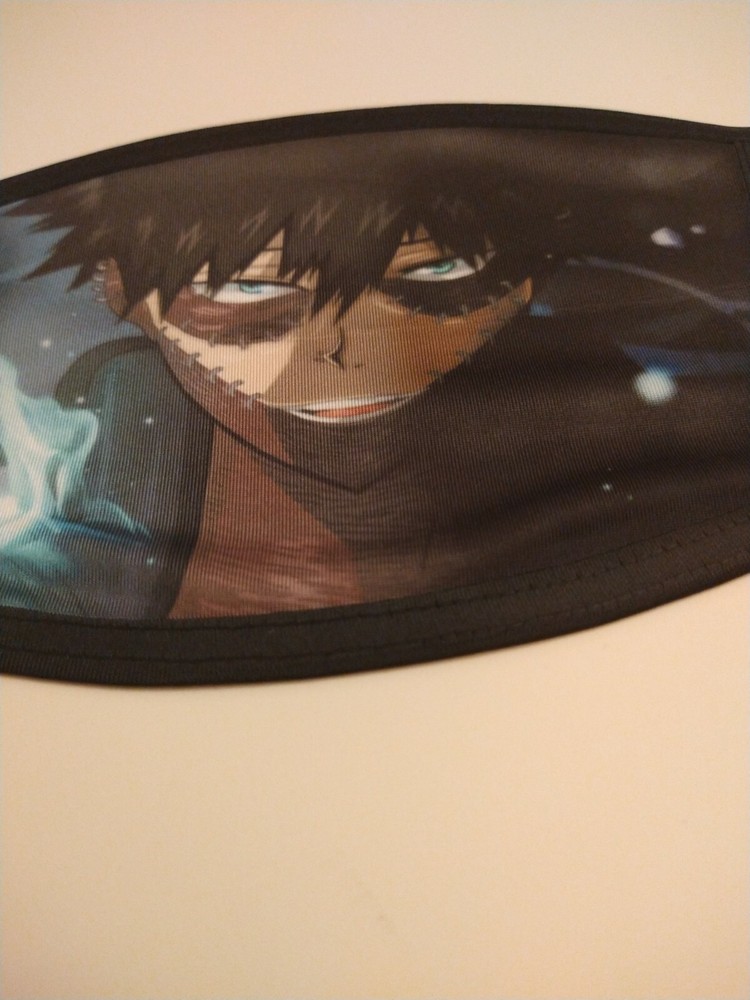My hero academia Dabi face mask double layer with filter pocket