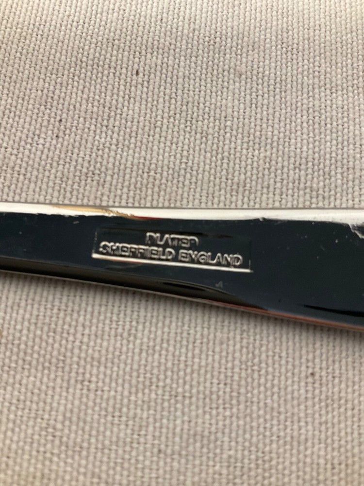 Sheffield England serving fork plated