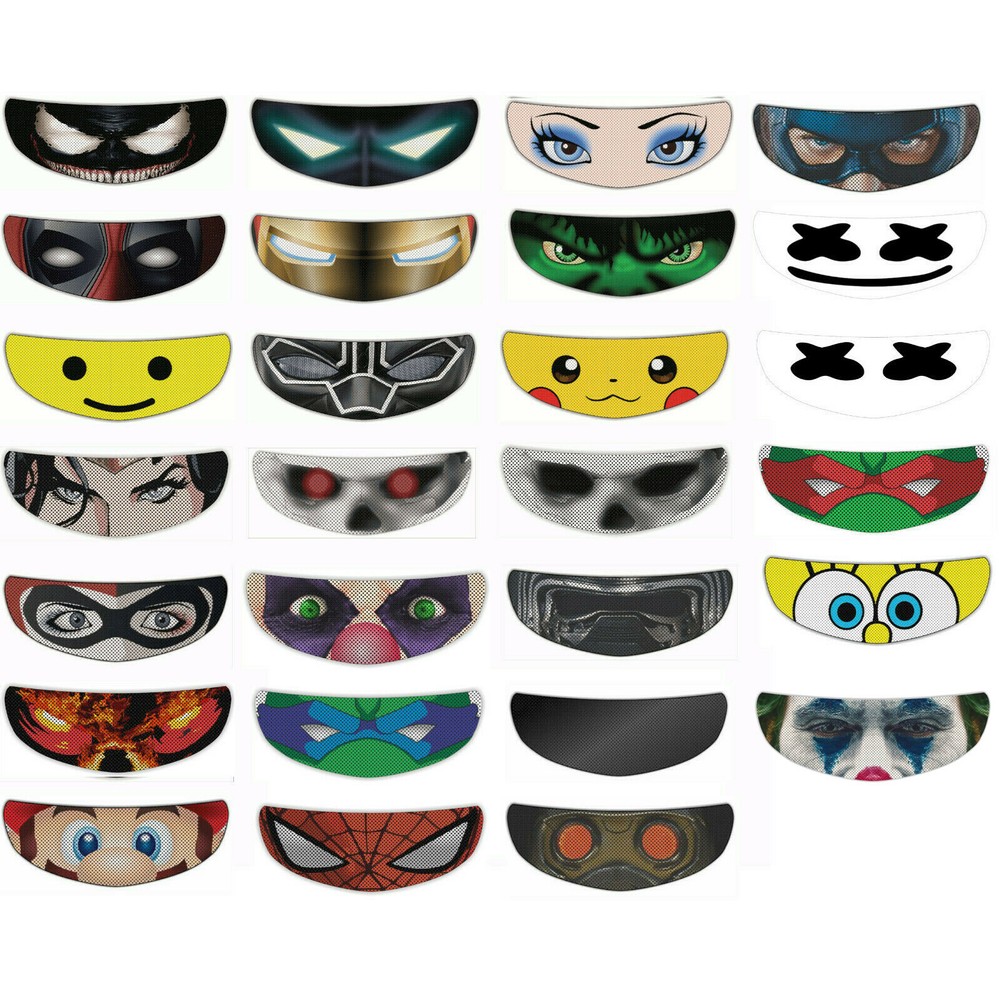 Perforated Motorcycle Helmet Visor Shield Sticker Decal Tint