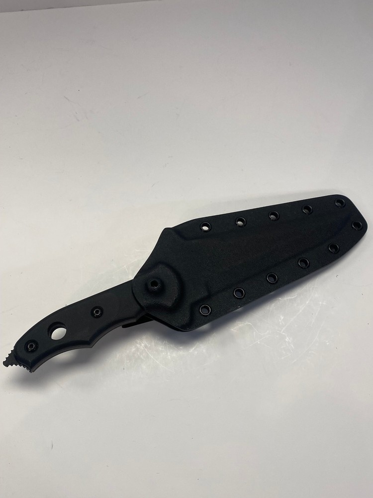 Topps "Abaniko" Fixed Blade Knife Black on Black - Plain Edge