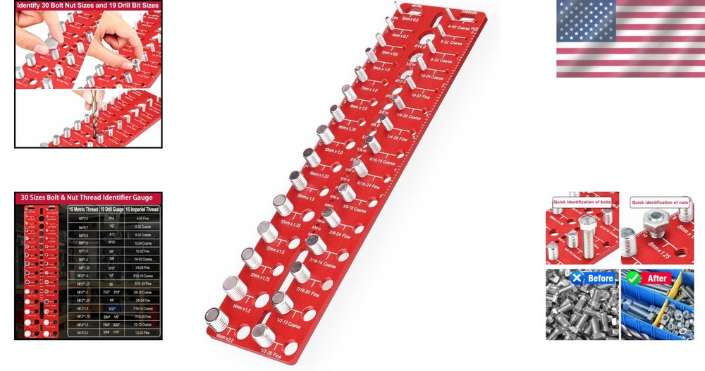 Versatile 49-Thread Identifier for Automotive & Machinery - Portable & Accurate