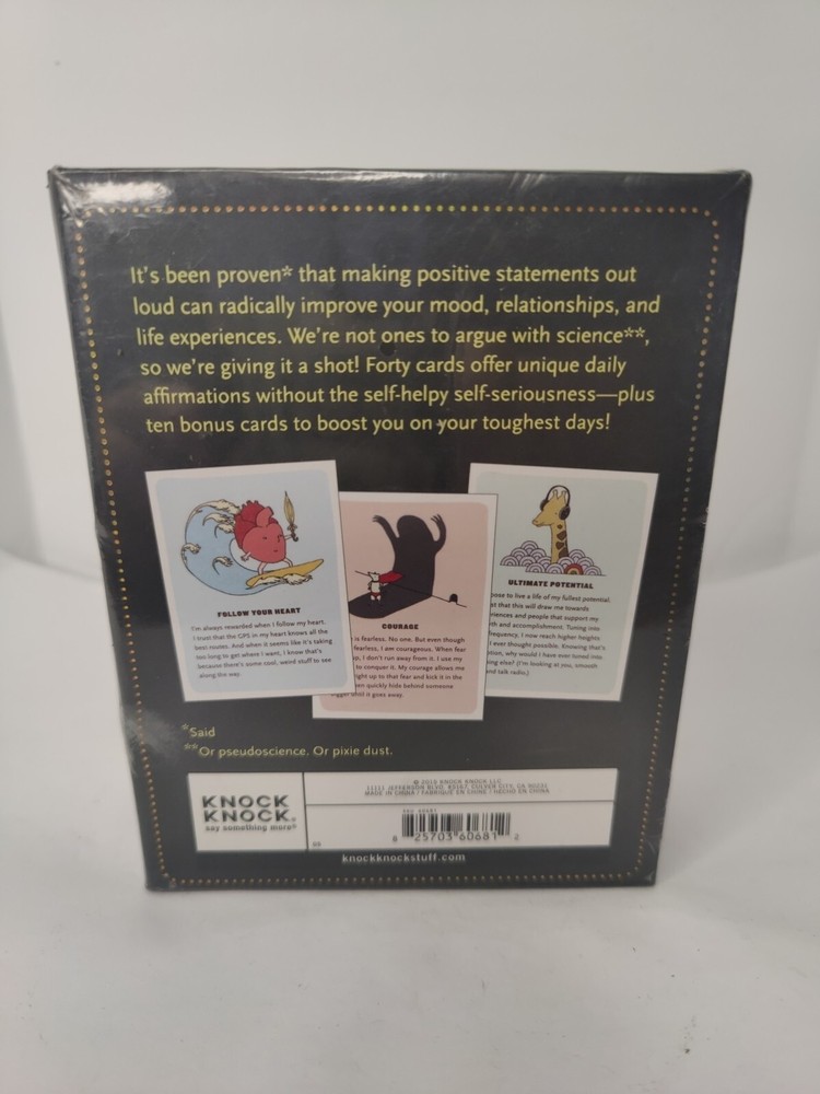 Affirmators! Self Help 50 Affirmation Card Self-helpy-ness! 50 Card Set